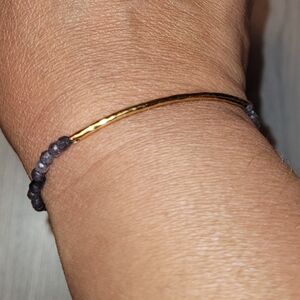 Gorjana gold and blue bracelet